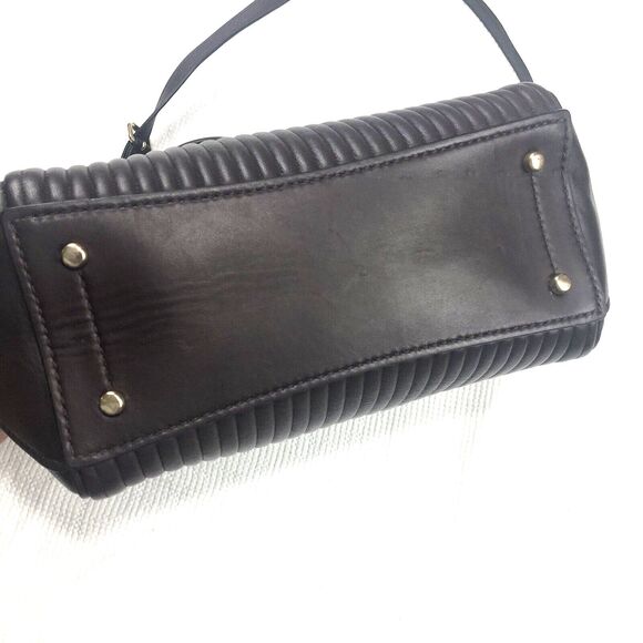 Coach Grace Brown Satchel Crossbody Strap Vertical Quilted Design Handbag 22728 - Picture 5 of 16